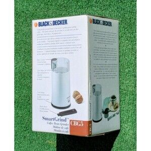 VTG Black & Decker SmartGrind CBG5 Coffee Bean Easy-Touch Grinder w/Brush NOS